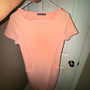 Peach Dress with pockets